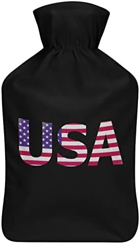 Američka zastava smiješna topla toplotna torba plišana ubrizgavanje ubrizgavanja gume vruće vruće za boce za vodu