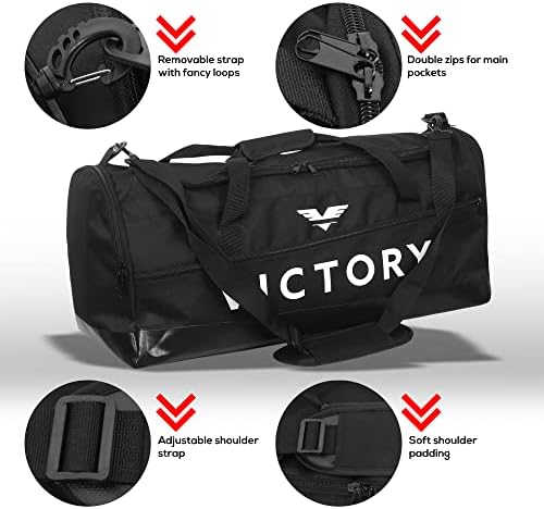 Victory borilačke vještine Velika prozračna torba za dufff za MMA opremu, bokserska oprema, teretana ili