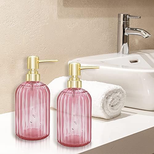 SOAP raspršivač - 2 pakovanje 14 oz Leap sapuna sa pumpom, kupatilo Prozirna boca sapuna za ručno sapun,