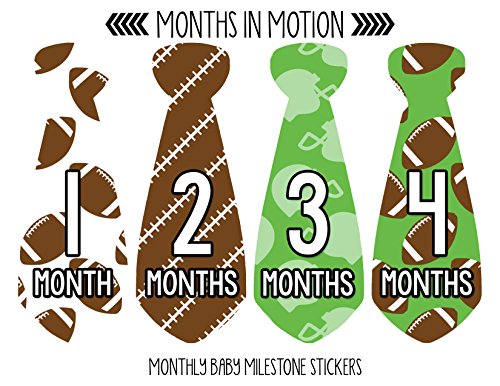 Mjeseci u pokretu mjesečne naljepnice za kravatu za bebe-mjesec za dječake milestone naljepnica za kravatu