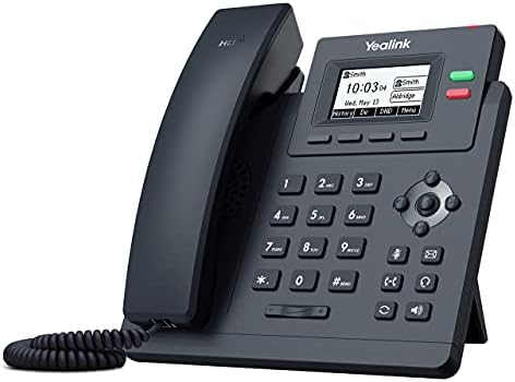 Yealink T31P IP telefon, 2 VoIP račune. 2,3-inčni grafički prikaz. Dual-port 10/100 Ethernet, 802.3AF PoE,