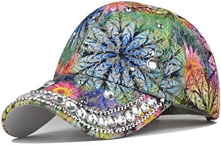 Yolai Ležerne prilike za žene Letnje ljetne bljeskalice Cvjetni ispis Bejzbol kape Podesivi vizir šešira