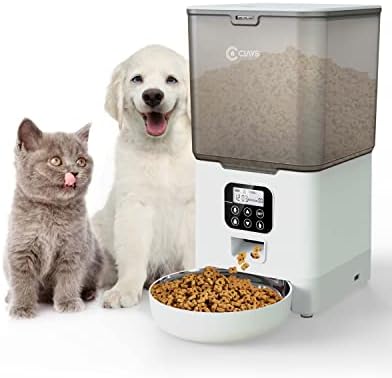 Ciays automatske hranilice za mačke, dozator za hranu za mačke od 5,6 L do 20 porcija kontroliše 4 obroka