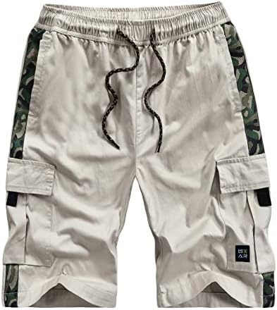 Badhub Teretne kratke hlače za muškarce pamučne na otvorenom planinarenje hlače sa više džepova za ribolov