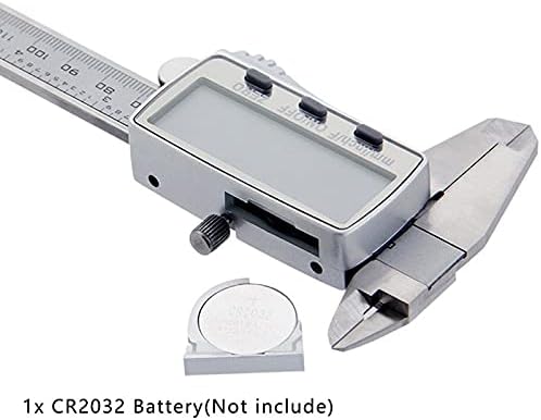 Zyzmh LCD ekranu od nehrđajućeg čelika 0-150mm Digitalni čeljusti metrik / inč / frakcija Pretvori Vernier