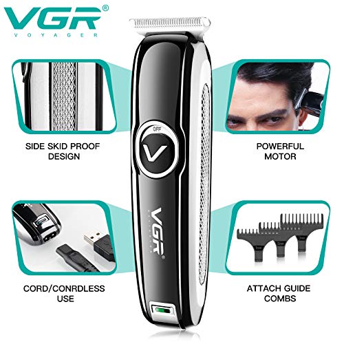 VGR Hair Clippers za muškarce, profesionalni Akumulatorski trimer za kosu šišanje & amp ;dodatna oprema