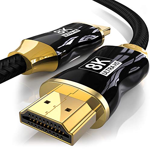NIUBB 8K HDMI kabl 3 Ft, 2.1 HDMI kabl 3 Feet podržava 48gbps 8K@60Hz, 4K@120Hz HDR, 3D, Dolby Vision, Dolby