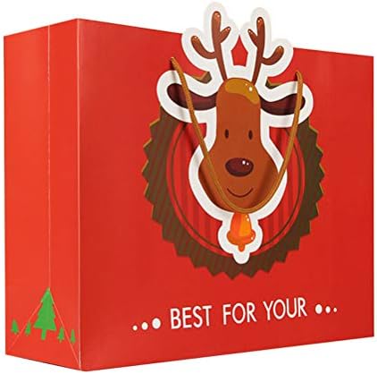 PRETYZOOM poklon torbe 8kom prijenosni Božić pakovanje torba slatka Elk štampanje pokloni torbica Premium