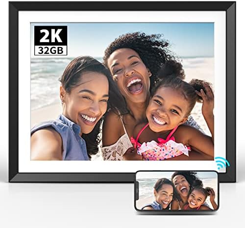 BSIMB 2k WiFi digitalni okvir za slike sa Ultra jasnim ekranom, 9.7 inčni elektronski okvir za fotografije