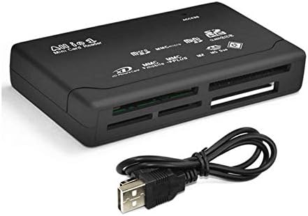 JORCEDI Mini 26-u-1 USB 2.0 čitač memorijskih kartica velike brzine za CF xD SD MS SDHC Crna stabilna povezanost