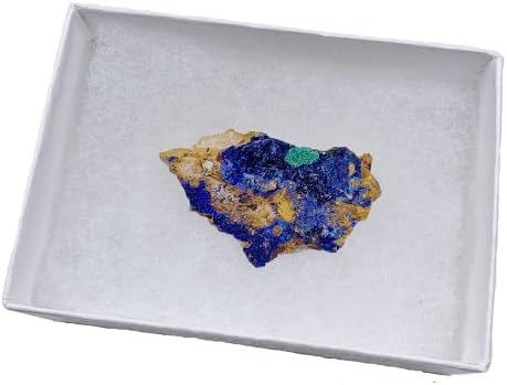 Goldnuggetminer prirodni kristalni uzorak azurita sa kutijom za nakit