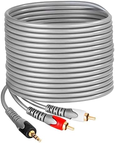 Steren 3-ft. Elitna linija Y / razdjelni kabel, 3,5 mm do 2-RCA mužjaka - 1/8 muški do 2-RCA mužjaka