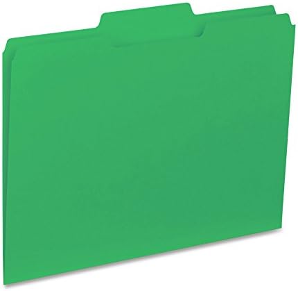 Poslovni izvor 1/3-izrezane unutrašnje fascikle u boji, zelena