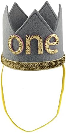 winying Baby Boys Djevojke svjetlucava Rođendanska zabava Crown šešir za glavu sa elastičnom bočnom trakom