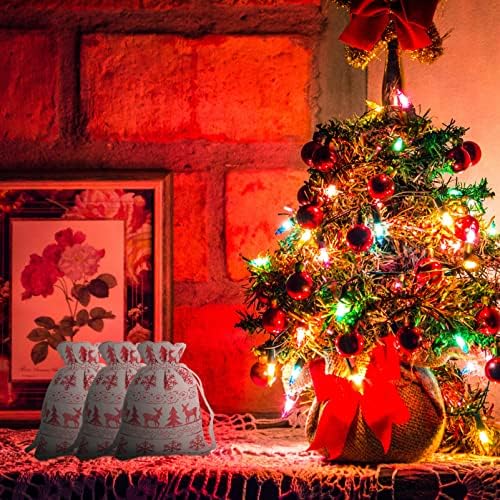 PRETYZOOM 168 kom viseća poslastica Holiday Lovely Day Treats Advent Days torbe dekoracija vreće Božić vreća
