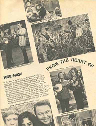 Hee Haw original 1pg 8X10 fotografija časopisa za izrezivanje s9686