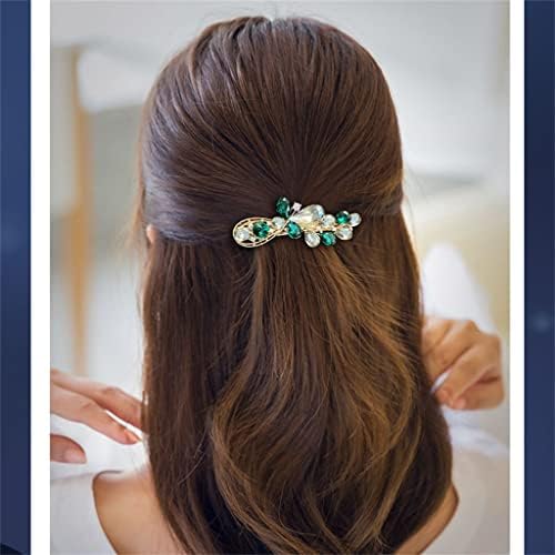 MMLLZEL Fripepin Spring Clip Zeleni sudar za isječak za kosu Elegantna majka Dodatna oprema za kosu