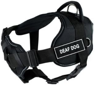 Dean & Tyler crni sa reflektirajućim oblogom zabavnim plimnim jazbu sa podstavljenim grudima, gluhim psom,