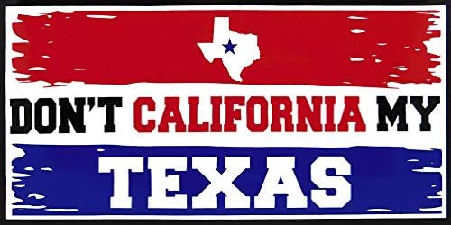 Veleprodajni parcel 6 Ne kalifornij Moj Teksas Crveni bijeli plavi naljepnica za branik