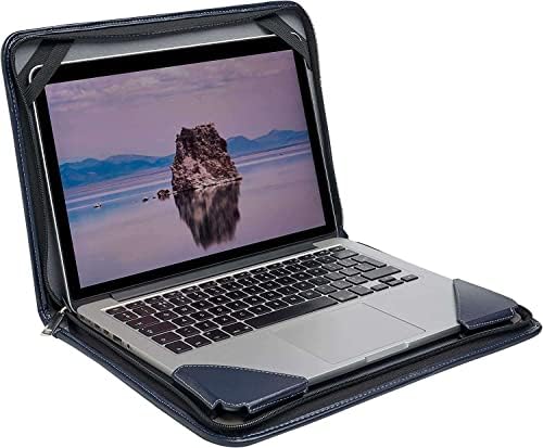 Bronel Blue kožni laptop Messenger futrola - kompatibilan sa HP Pavilion 14-CE3002NA 14 laptop