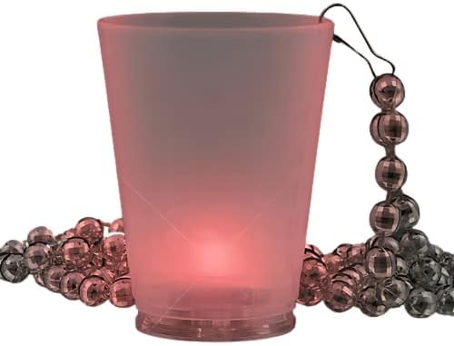 Osvijetlite višebojni privjesak od stakla na srebrnoj perli za zabavu / crvene, zelene, plave LED / 31 inča