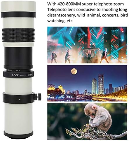 Telefoto objektiv za Nikon prijenosni 420-800mm F8.3-16 ručni zum objektiv za fokusiranje sa 2x Telekonverterom