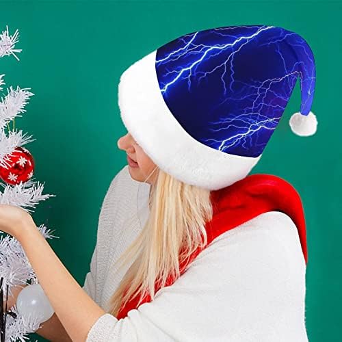 Blue Thunder Oluja pliš Božić šešir Naughty i lijepo Santa kape sa pliš obodom i Comfort Liner Božić ukras