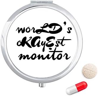 Svjetski Okayest Moniter gradacija sezone pilula džepna kutija za skladištenje lijekova kutija za skladištenje