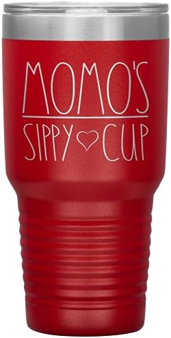 OwingsDesignsPerfect Momo's Sippy Cup Tumbler - Momo Tumbler - Momo Da bi bio kup - Vakuumski prevozni pokloni