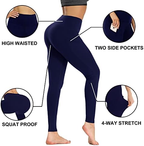 Gayhay helanke sa džepovima za žene Reg & amp; Plus Size-Capri Yoga pantalone visokog struka kontrola stomaka