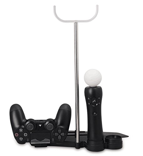 E-MODS GAMING IV - P4S011 PS4 PRO/Slim 5 u 1 stanica za punjenje-PS Move & PS4 kontroler + viseća VR & slušalice + postavite konzolu za igre