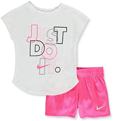 Nike Kids Baby Girl Script Futura Tee & Shorts Set
