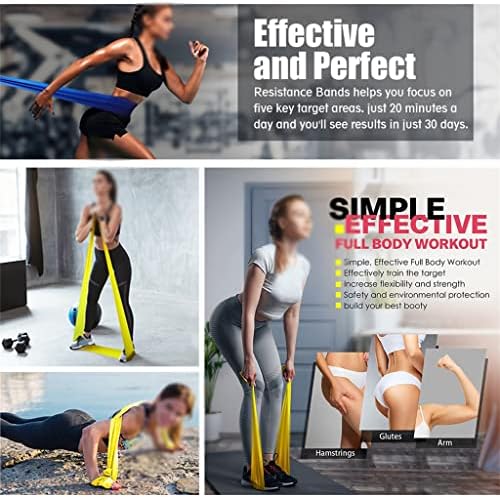 BHVXW traka za otpor za fitnes vježbe Yoga Pilates elastična gumena traka za trening trening elastični konop