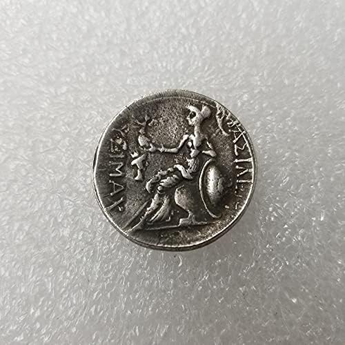 Crafts Grčki novčić bakreni srebro za obavljanje starih suvenira 24Coin kolekcija kolekcija kovanica