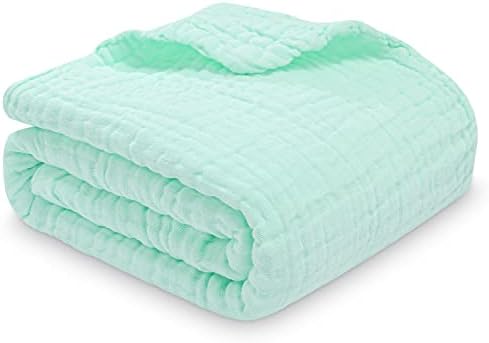 Muslin Baby pokrivač, 6 slojeva 41 x 43 inča zamotavanje pločica SOFT pamučne pokrivače / ručnik za dječju