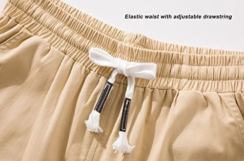Vtualool ženske gardere za ženske kratke elastične struk COMFY pamučne labave kratke hlače