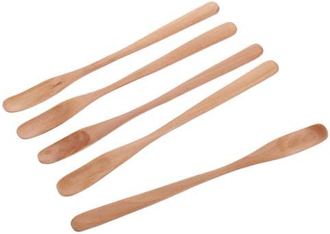 Hemoton kašika za mešanje 5kom drveni medni štapić kašika za Medanje kafa kašika za mešanje za kuhinjski