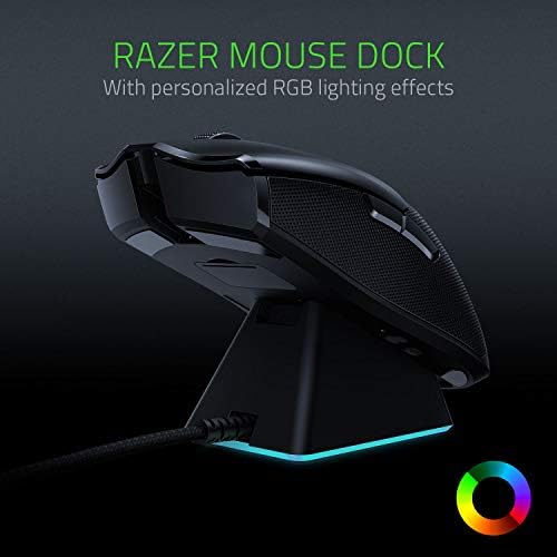 Razer Viper Ultimate Ambidextrous bežični miš za igranje sa Dock + Goliathus Chroma jastučić za miš