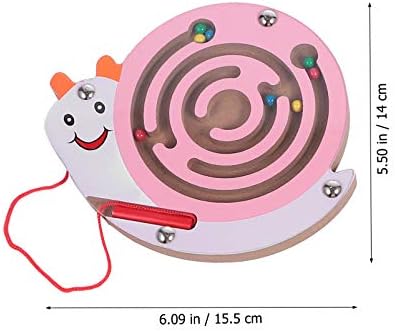 Toyandona 4pcs drvena labirint igračka magnetska igra igračka mobilna dječja magnetska labirint bilans ploče