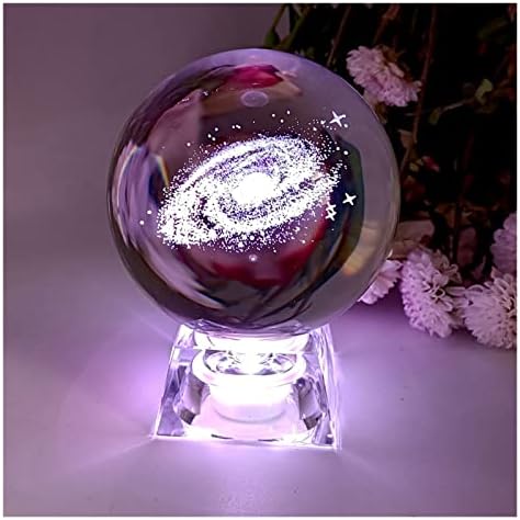 Nina Nugroho Crystal Ball 3D gravirane planete Model Sphere Astronomij Poklon stol Početna Dekoracija Poklon