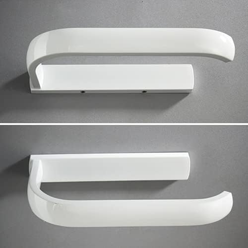 BATHSIR bijeli držač toaletnog papira, držač toaletne role za kupaonicu vješalica od mesinganog papirnog