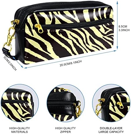 Tbouobt Torba za šminku Travel Cosmetic torba torbica torbica sa patentnim zatvaračem, Zebra Stripe Vintage
