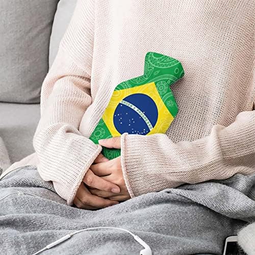 Brazilska paisley zastava vruće vodene vrećice s poklopcem 1L boce za ubrizgavanje vruće vode za ruku hladne