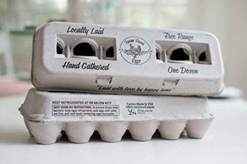 250 kartona za jaja-Bulk Value Bundle - Vintage dizajn za vaša lokalno položena domaća svježa jaja,