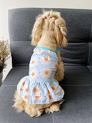 Qwinee cvjetni print kućne haljine mačji pas prsluk štenad tutu ljetna haljina slatka Cool Cool party rođendan
