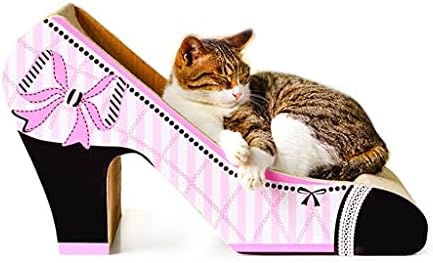 TDDGG igračke za kućne ljubimce Mačke ogrebotina ploča leglo visoka peta oblik valovitog papira kandža igračka