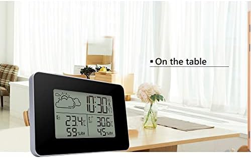 Lhllhl Wireless Indoor Outdoor za dom sa senzorom digitalna temperatura vlažnost budilnik sa pozadinskim