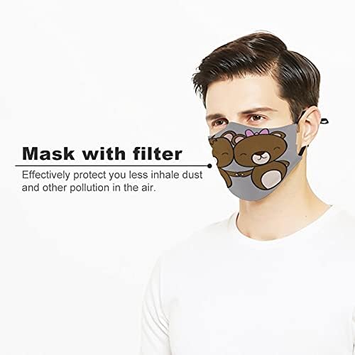 Creative prašine usta poklopci sigurnosna Odjeća tkanine maske dizajn slatki par životinja crtani medvjed