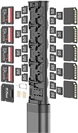 Budi Alloy memorijska kartica storage Stick za microSD-Full SD & amp; nano SIM Organizator