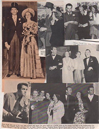 Henry Fonda original clipping magazine photo lot R1255